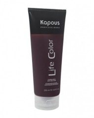 Оттеночный бальзам для волос "Life Color", гранатовый красный - Kapous Professional Life Color Balm Granate Red 200 мл Оттеночный бальзам для волос "Life Color", гранатовый красный - Kapous Professional Life Color Balm Granate Red 200 мл