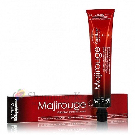 Краска для волос Loreal Majirouge 8.43 (Светлый блондин медно-золотистый)