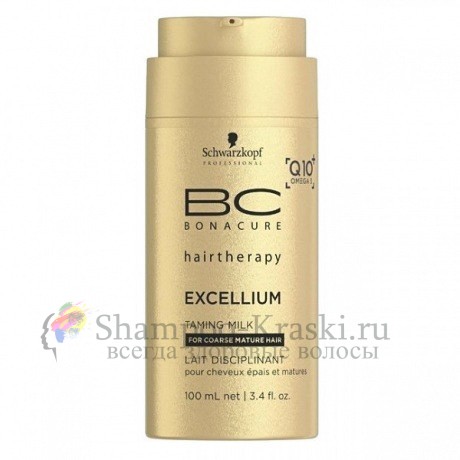 Молочко смягчающее - Schwarzkopf Professional Bonacure Excellium Taming Milk 100 мл