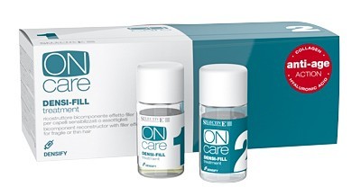 Филлер двухкомпанентный для восстановления волос - Selective Professional On Care Densify Densi-fill Treatment 5+5*15 мл