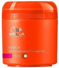 Крем-маска питательная для жестких волос - Wella Professional Enrich Moisturizing Treatment for Thick Coarse Hair 150 мл Крем-маска питательная для жестких волос - Wella Professional Enrich Moisturizing Treatment for Thick Coarse Hair 150 мл