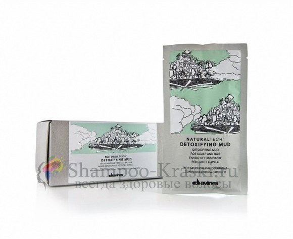 Детоксирующая глубоко очищающая грязь Davines Detoxifying Mud 6*50 мл