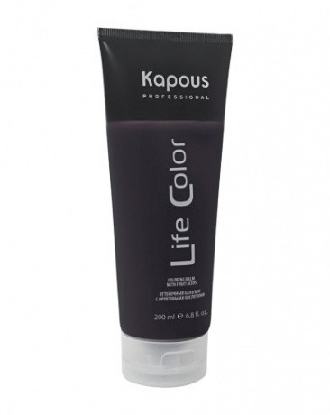 Оттеночный бальзам для волос "Life Color", коричневый - Kapous Professional Life Color Balm Brown 200 мл