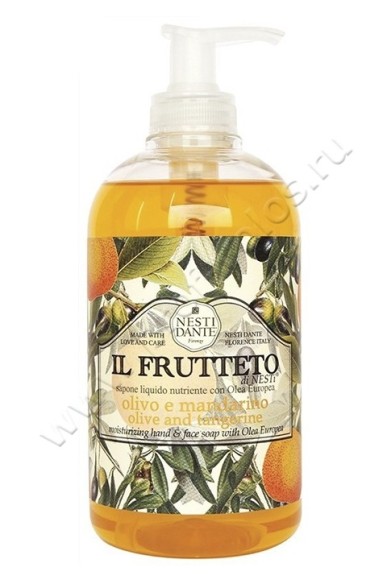 Мыло жидкое Nesti Dante Olive Oil & Tangerine Liquid Soap (Нести Данте Оливковое Масло и Мандарин) 500 мл.