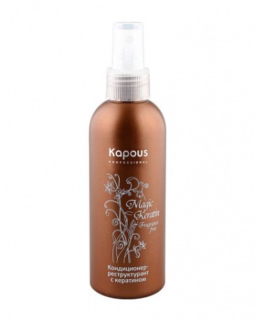 Кондиционер-реструктурант с кератином - Kapous Fragrance Free Magic Keratin Conditioner 200 мл