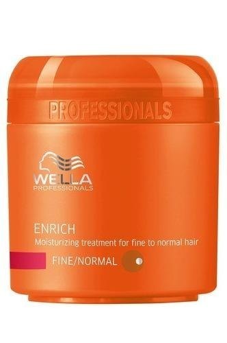 Крем-маска питательная для нормальных и тонких волос - Wella Professional Enrich Moisturizing Treatment for Fine To Normal Hair 150 мл