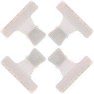 Зажимы "Бабочка"малые пластм.цвет.12шт.SIBEL белый