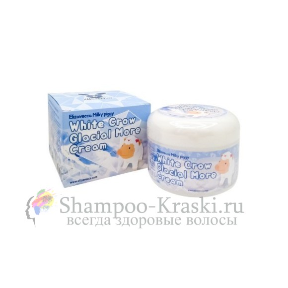 Elizavecca Осветляющий крем для лица White Crow Glacial More Cream 100 мл
