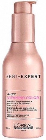 Несмываемый уход для окрашенных волос - Loreal Vitamino Color Leave-In Smoothing Cream (Витамино Колор) 150 мл