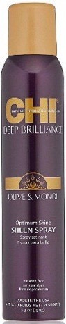Спрей Глянцевое Сияние - CHI Deep Brilliance Olive & Monoi Oil Optimum Shine Sheen Spray 150 мл Спрей Глянцевое Сияние - CHI Deep Brilliance Olive & Monoi Oil Optimum Shine Sheen Spray 150 мл