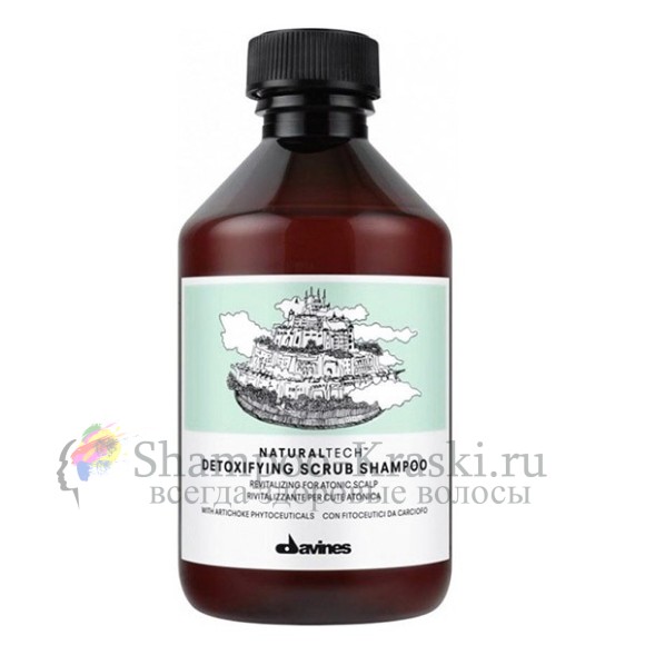Детоксирующий шампунь-скраб - Davines New Natural Tech Detoxifying Scrub Shampoo 250 мл