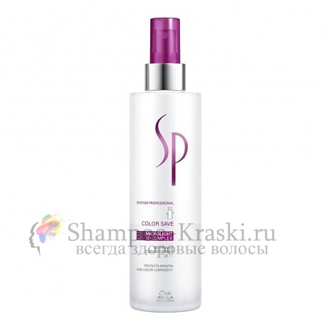 Ультралёгкий спрей с комплексом Microlight 3D - Wella Sp Color Save Bi-Phase Conditioner Microlight 3D 185 мл