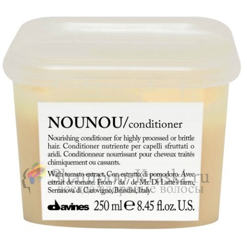 Питательный кондиционер, облегчающий расчесывание волос - Davines Nounou Nourishing Illuminating Conditioner 250 мл