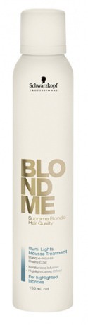 Мусс-уход для мелированных волос - Schwarzkopf Professional BlondMe Illumi Lights Mousse Treatment 150 мл Мусс-уход для мелированных волос - Schwarzkopf Professional BlondMe Illumi Lights Mousse Treatment 150 мл