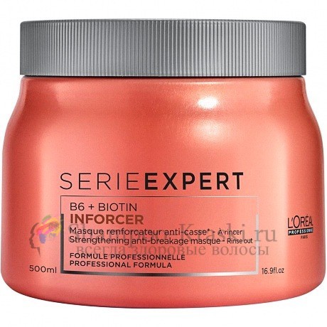 Укрепляющая маска для волос - Loreal Профешнл Inforcer Strengthening Anti-Breakage Masque 500 мл
