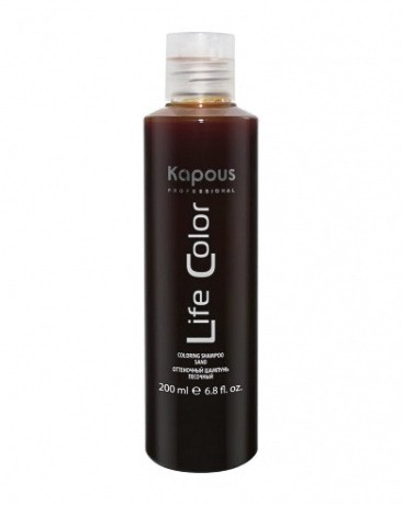 Оттеночный шампунь для волос "Life Color", песочный - Kapous Professional Life Color Sand 200 мл