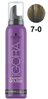 Средний русый натуральный - Schwarzkopf Igora Color Expert Mousse 7-0 100 m