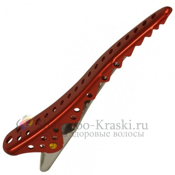 Зажимы для волос Shark Clip Y.S.Park Professional (2 шт. в упаковке) (Красные)