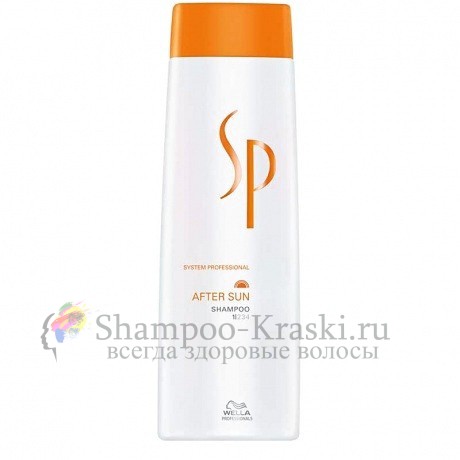 Шампунь для волос и тела после пребывания на солнце - Wella SP After Sun Shampoo 250 мл
