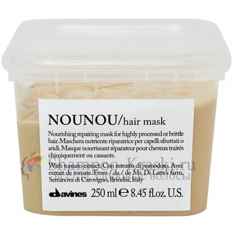 Интенсивная восстанавливающая маска для глубокого питания волос - Davines Nounou Nourishing Repairing Mask 250 мл
