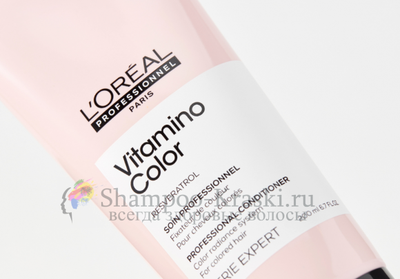 Кондиционер для окрашенных волос - Loreal Vitamino Color Smoothing Conditioner (Витамино Колор Кондиционер) 200 мл