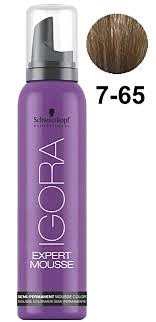 Средний русый шоколадный золотистый - Schwarzkopf Igora Color Expert Mousse 7-65 100 m