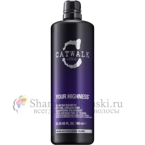 Шампунь для придания объема волосам - Tigi Catwalk Your Highness Shampoo 750 мл
