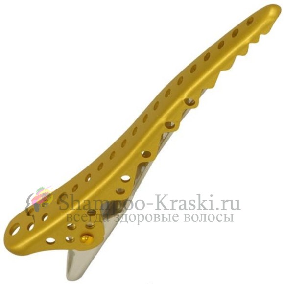 Зажимы для волос Shark Clip Y.S.Park Professional (2 шт. в упаковке) Gold (Золотые)1403-27-2