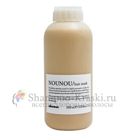 Интенсивная восстанавливающая маска для глубокого питания волос - Davines Nounou pak Nourishing Repairing Mask 1000 мл