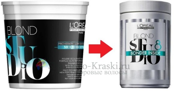 Осветляющая пудра для мультитехник - Loreal Blond Studio Multi-Techniques Powder 500 мл