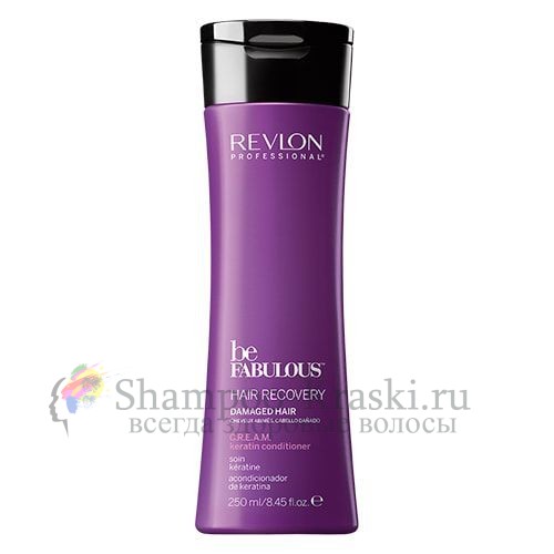 Кондиционер с кератином - Revlon Hair Recovery C.R.E.A.M. Keratin Conditioner 250мл