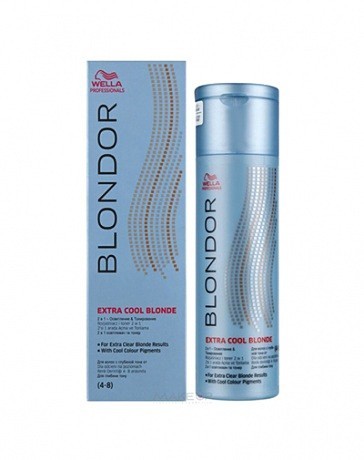 Порошок для блондирования 2 в 1 (Блондирование&Тонирование) - Wella Professional Blondor Extra Cool Blonde 150 мл