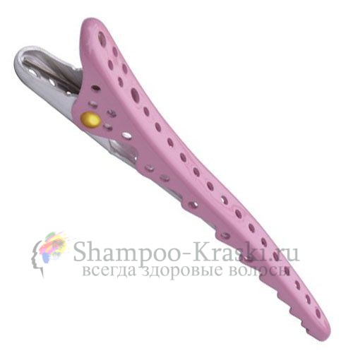 Зажимы для волос Shark Clip Y.S.Park Professional (2 шт. в упаковке) Pink (розовые) 1403-07-2