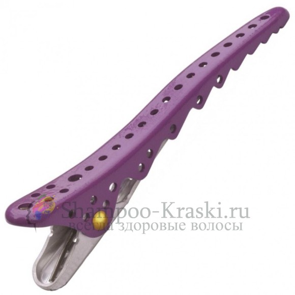 Зажимы для волос Shark Clip Y.S.Park Professional (2 шт. в упаковке) Фиолетовые 1403-18-2