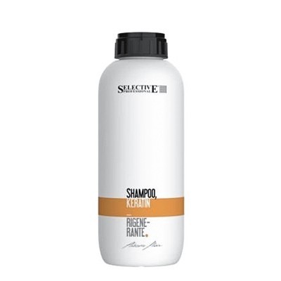 Шампунь Кератиновый для сухих и поврежденных волос - Selective Professional Shampoo Keratin Rigenerante 1000 мл