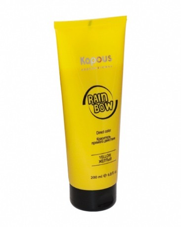 Краситель прямого действия для волос "Rainbow", Желтый - Kapous Professional Rainbow Yellow 200 мл