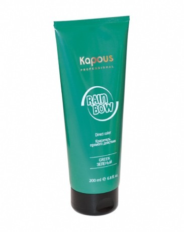 Краситель прямого действия для волос "Rainbow", Зеленый - Kapous Professional Rainbow Green 200 мл