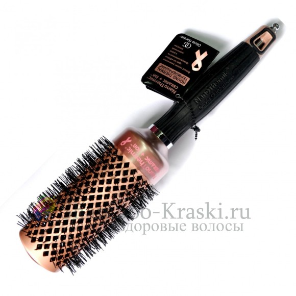 Olivia Garden Розово-черная Термобрашинг керамик-ион 44 мм Nano Thermic TH044-008992