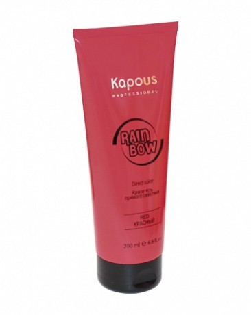 Краситель прямого действия для волос "Rainbow", Красный - Kapous Professional Rainbow Red 200 мл
