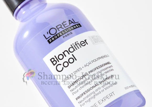 Шампунь Loreal Blondifier Cool для холодных оттенков блонд 300 мл
