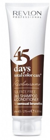 Шампунь-кондиционер для темных оттенков - Revlon Shampoo and Conditioner Sensual Brunettes 275 мл