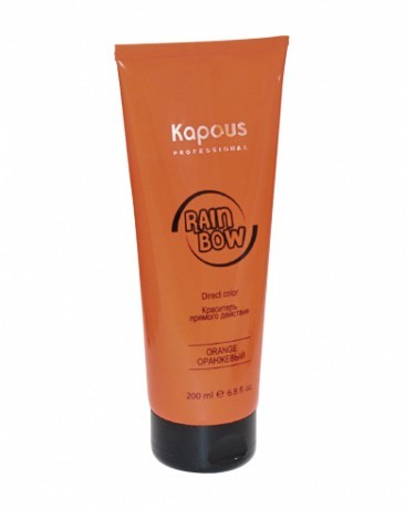 Краситель прямого действия для волос "Rainbow", Оранжевый - Kapous Professional Rainbow Orange 200 мл
