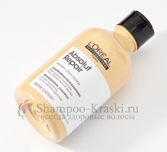 Шампунь для восстановления и укрепления ослабленных волос - Loreal Absolut Repair Shampoo (Loreal Абсолют репер шампунь) 300 мл Шампунь для восстановления и укрепления ослабленных волос - Loreal Absolut Repair Shampoo (Loreal Абсолют репер шампунь) 300 мл