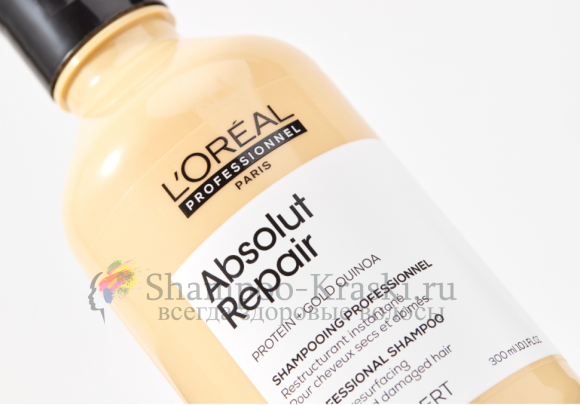 Шампунь для восстановления и укрепления ослабленных волос - Loreal Absolut Repair Shampoo (Loreal Абсолют репер шампунь) 300 мл Шампунь для восстановления и укрепления ослабленных волос - Loreal Absolut Repair Shampoo (Loreal Абсолют репер шампунь) 300 мл
