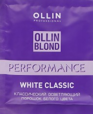 OLLIN BLOND Performance White Classic Осветляющий порошок белого цвета 30г OLLIN BLOND Performance White Classic Осветляющий порошок белого цвета 30г