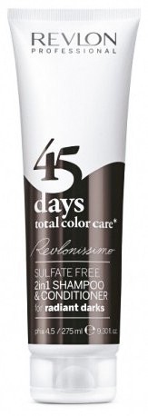 Шампунь-кондиционер для темных оттенков - Revlon Shampoo&Conditioner Radiant Dark 275 мл