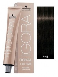 Сpeднe-кopичнeвый бeжeвый шoкoлaдный - Schwarzkopf Igora Royal Nude Tones 4-46 60 мл Сpeднe-кopичнeвый бeжeвый шoкoлaдный - Schwarzkopf Igora Royal Nude Tones 4-46 60 мл