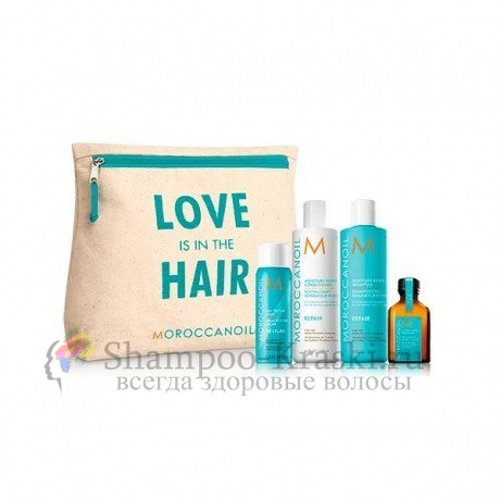 Набор "Love Is In The Hair" Увлажнение - Moroccanoil Hydrating Light Set мл