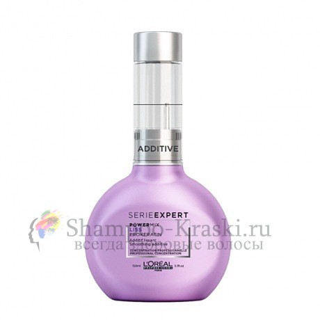 Концентрат для гладкости волос - Loreal Профешнл Serie Expert Powermix Liss Unlimited 150 мл