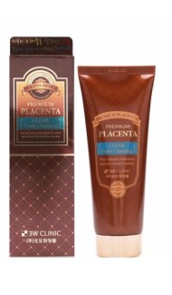 3W CLINIC Омолаживающая пенка для умывания с экстрактом плаценты Premium Placenta Clear Foam Cleansing 180мл 3W CLINIC Омолаживающая пенка для умывания с экстрактом плаценты Premium Placenta Clear Foam Cleansing 180мл